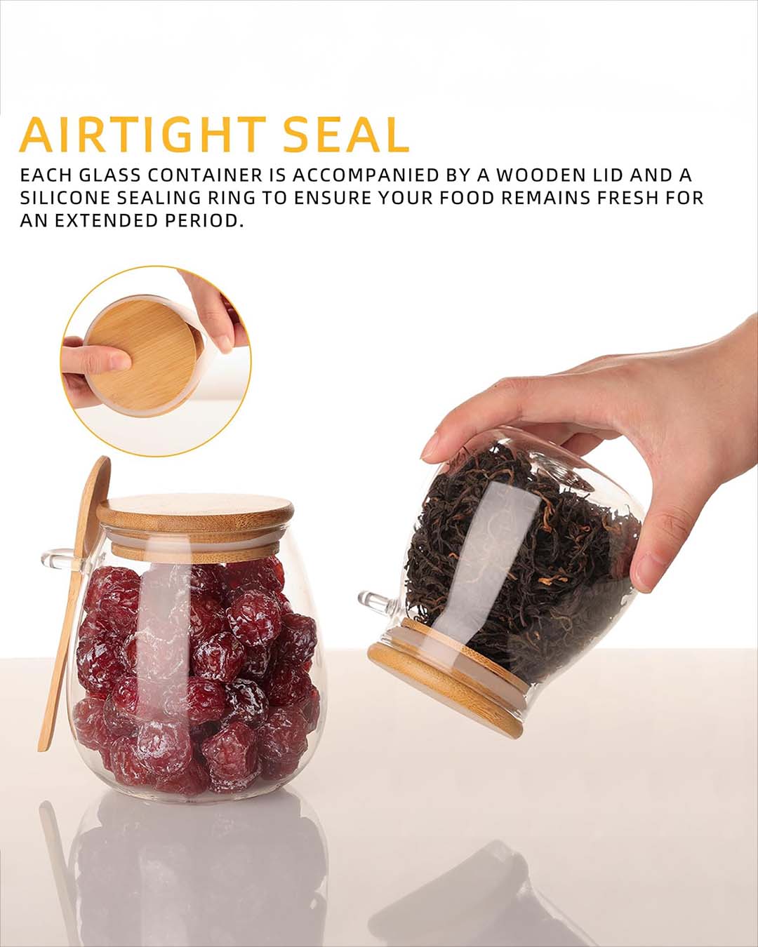 Image of premium, glass Honey jar from Honey Wholesale, a Western Australian online honey shop in Perth, offering worldwide shipping