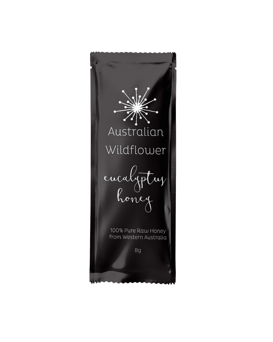 Australian Wildflower brand raw honey sachets – A selection of individually packaged raw honey sachets from the Australian Wildflower brand, available online and instore at Honey Wholesale in Perth, Western Australia, with worldwide shipping.
