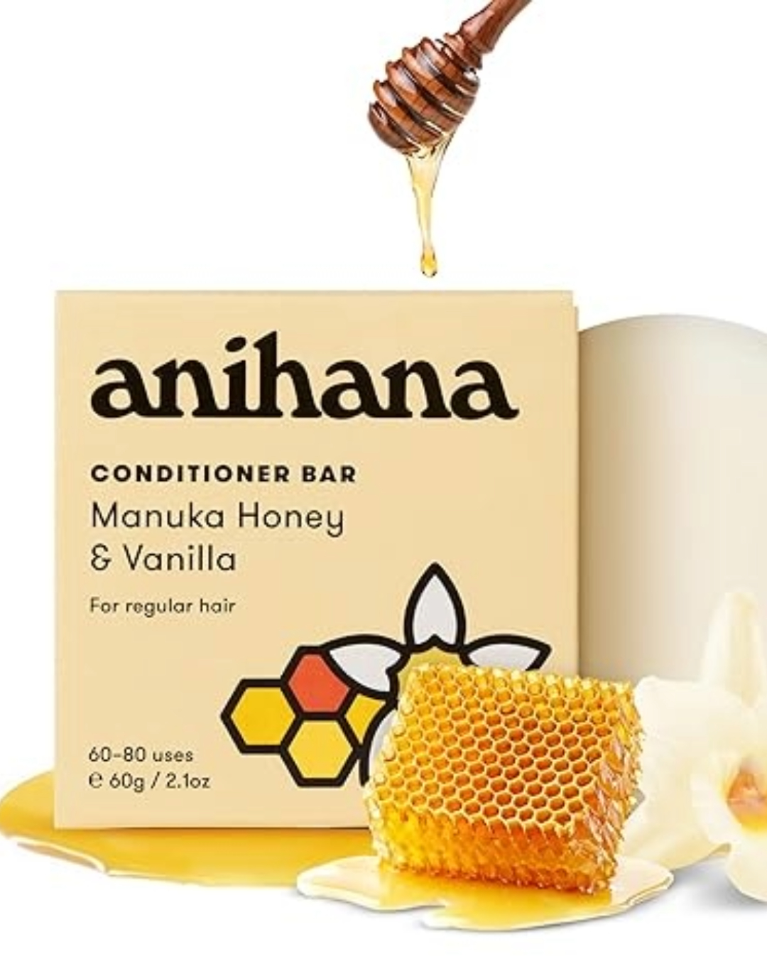 Manuka Honey & Vanilla Conditioner Bar - Image 4