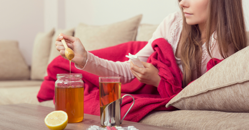 Healing a Sore Throat with Raw Honey