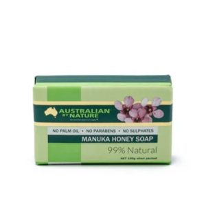 Propolis and Manuka honey natural soap made by Australian By Nature. Available from Honey wholesale in Perth Western Australia.