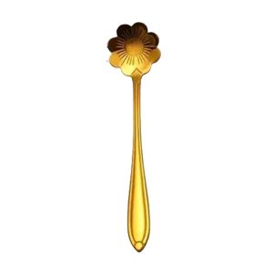 "Polished Stainless Steel Flower Spoon - premium honey accessory for serving raw Western Australian honey, available at Honey Wholesale in Perth, Western Australia."